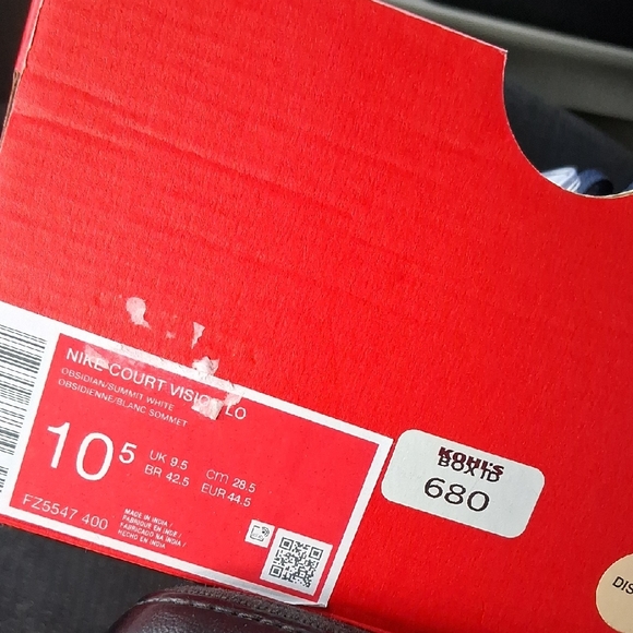 Brand New Mens Nike Court Vision Low shoes Midnight Navy And White - Picture 3 of 6